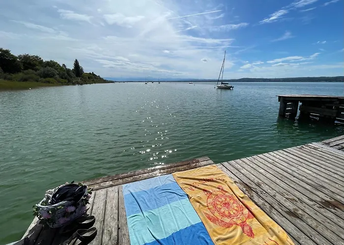 Helle Gartenwohnung, 2 Min Zum See, In Herrsching Lejlighed *
